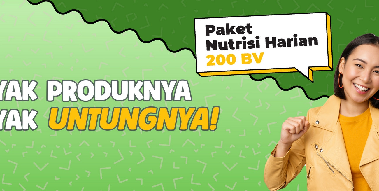 Paket Nutrisi Harian 200 BV: Banyak Produknya Banyak Untungnya!
